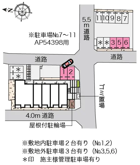 ★手数料０円★所沢市小手指元町２丁目 月極駐車場